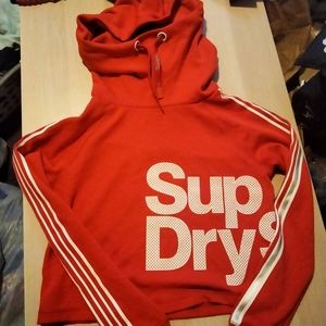 Super Dry Sport combat 22 crop hoodie .us 4